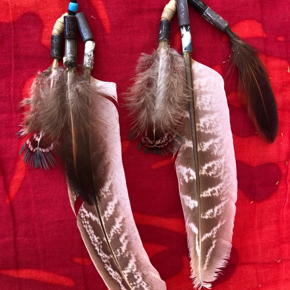 Handmade Feather Earrings